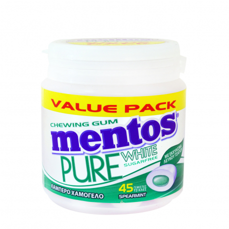 Mentos τσίχλες pure white spearmint (90g)