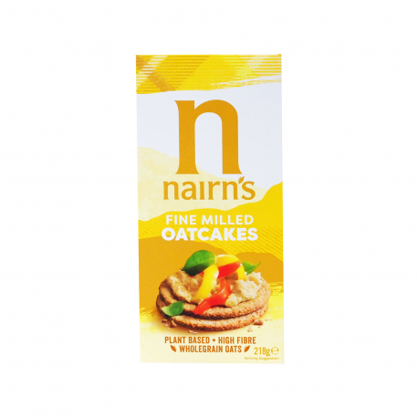 Nairn's κράκερ βρώμης fine milled no added sugar - vegan, προϊόντα που μας ξεχωρίζουν (218g)