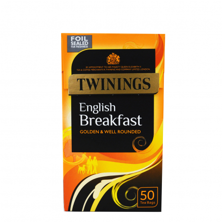 Twinings τσάι μαύρο english breakfast golden & well rounded - προϊόντα που μας ξεχωρίζουν (50φακ.)