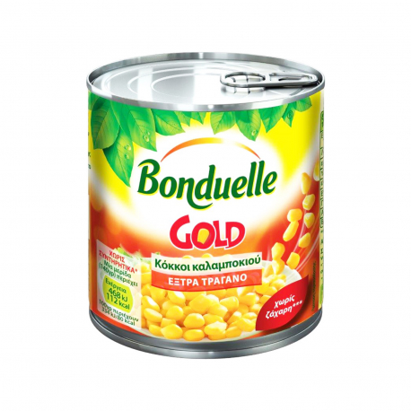 Bonduelle καλαμπόκι κόκκοι gold γλυκό, έξτρα τραγανό (285g)