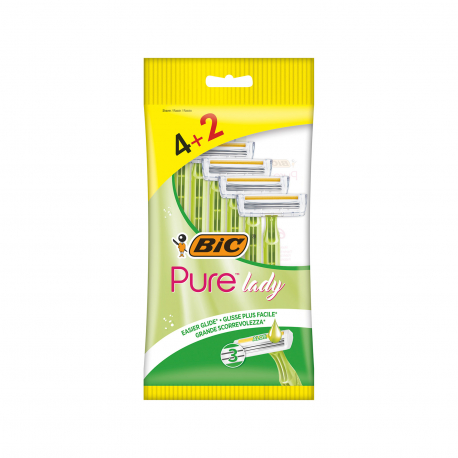 BIC ΞΥΡΑΦΑΚΙΑ ΓΥΝΑΙΚΕΙΑ PURE 3 LADY ΓΥΝΑΙΚΕΙΑ (4+2)