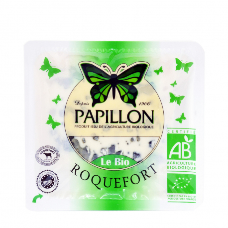 Papillon τυρί ροκφόρ - βιολογικό, από πρόβειο γάλα (100g)