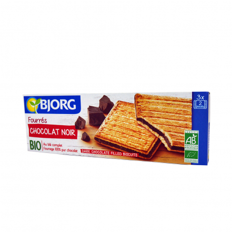 Bjorg μπισκότα γεμιστά fourres dark chocolate - βιολογικό, προϊόντα που μας ξεχωρίζουν (150g)