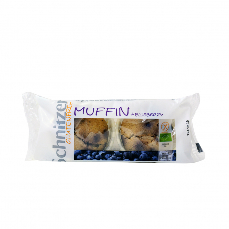 Schnitzer κέικ mini muffin blueberry - βιολογικό, χωρίς γλουτένη (140g)