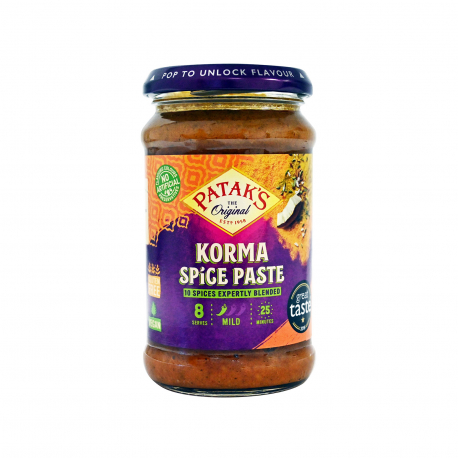 Patak's πάστα μπαχαρικών korma mild - χωρίς γλουτένη, vegetarian (290g)