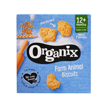 Organix μπισκότα παιδικά goodies farm animal - βιολογικό, προϊόντα που μας ξεχωρίζουν (100g)