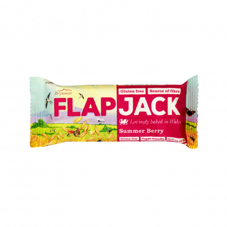 Wholebake μπάρα βρώμης flapjack summer berry - χωρίς γλουτένη, vegetarian, vegan (80g)