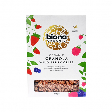 Biona δημητριακά granola wild berry - βιολογικό, προϊόντα που μας ξεχωρίζουν (375g)