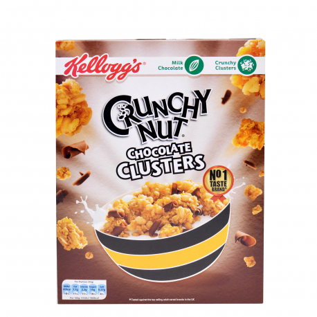 Kellogg's δημητριακά crunchy nut chocolate clusters - vegetarian, προϊόντα που μας ξεχωρίζουν (450g)