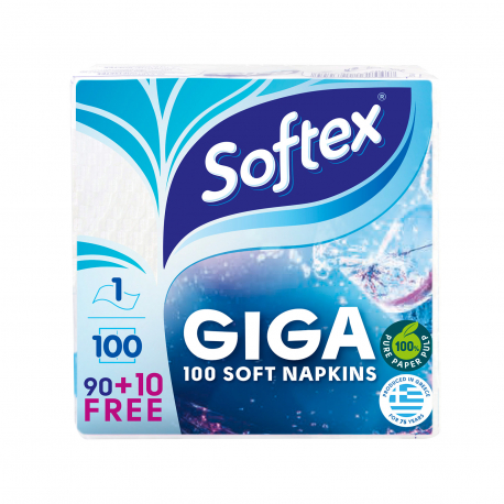 SOFTEX ΧΑΡΤΟΠΕΤΣΕΤΕΣ ΜΕΣΑΙΕΣ GIGA 153 ΓΡ (90τεμ) (10τεμ ΠΕΡΙΣΣΟΤΕΡΟ ΠΡΟΙΟΝ)