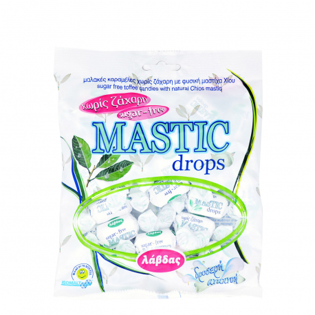 Λάβδας καραμέλες mastic drops με φυσική μαστίχα Χίου (150g)