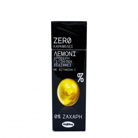Λάβδας καραμέλες zero 0% λεμόνι με βιταμίνη C (32g)