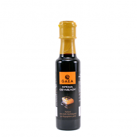 Gaea άρτυμα κρέμας βαλσάμικου κρέμα οξύμελου με θυμαρίσιο μέλι - χωρίς γλουτένη (200ml)
