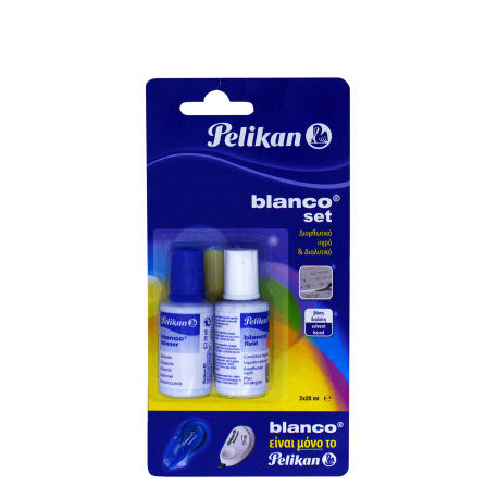 PELIKAN ΥΓΡΟ ΔΙΟΡΘΩΤΙΚΟ+ΔΙΑΛΥΤΙΚΟ BLANCO (2x20ml)