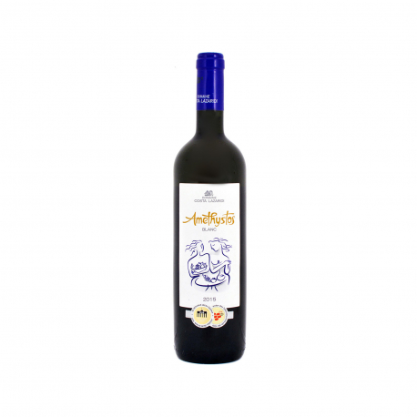 ΚΤΗΜΑ ΚΩΣΤΑ ΛΑΖΑΡΙΔΗ ΚΡΑΣΙ ΛΕΥΚΟ ΞΗΡΟ AMETHYSTOS SAUVIGNON BLANC, ΑΣΥΡΤΙΚΟ - Vegan (750ml)