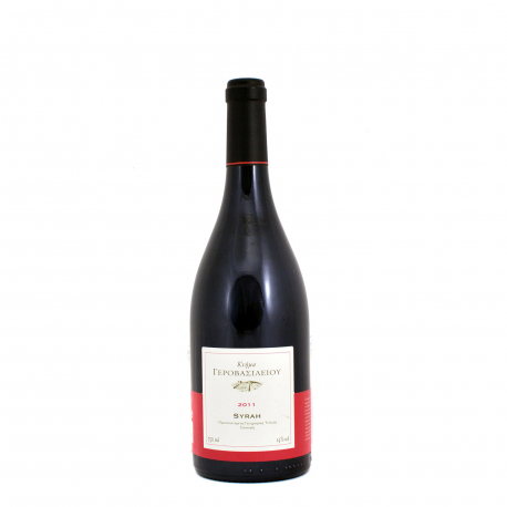 ΚΤΗΜΑ ΓΕΡΟΒΑΣΙΛΕΙΟΥ ΚΡΑΣΙ ΕΡΥΘΡΟ SYRAH - Vegan (750ml)