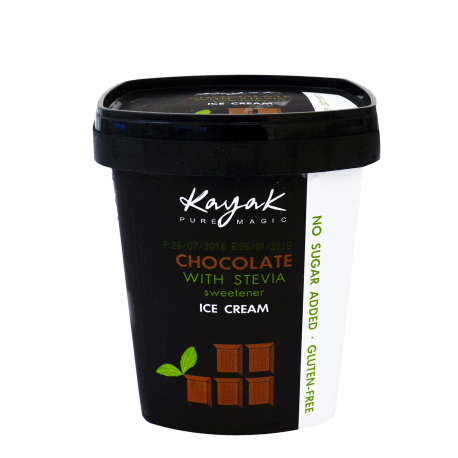 Kayak παγωτό οικογενειακό σοκολάτα με στέβια - χωρίς γλουτένη (0.43kg)
