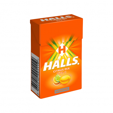 Halls καραμέλες vita C citrus mix (28g)