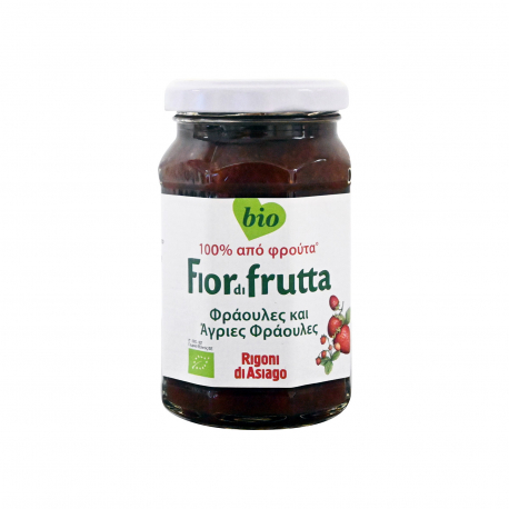Rigoni di asiago μαρμελάδα fiordifrutta φράουλα & άγριες φράουλες - βιολογικό, vegan (250g)