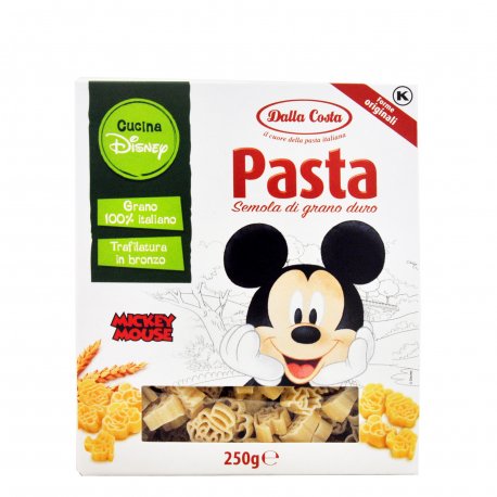 Dalla costa πάστα ζυμαρικών παιδικά disney mickey τομάτα & σπανάκι (250g)