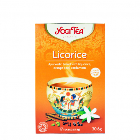 Yogi tea αφέψημα licorice - βιολογικό, vegan (17φακ.)