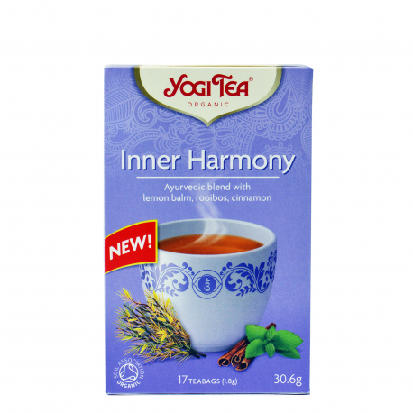 Yogi tea αφέψημα inner harmony βοτάνων & μπαχαρικών αγιουβέρδα - βιολογικό, vegan (17φακ.)