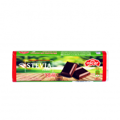 Oscar σοκολάτα κουβερτούρα stevia milk (125g)