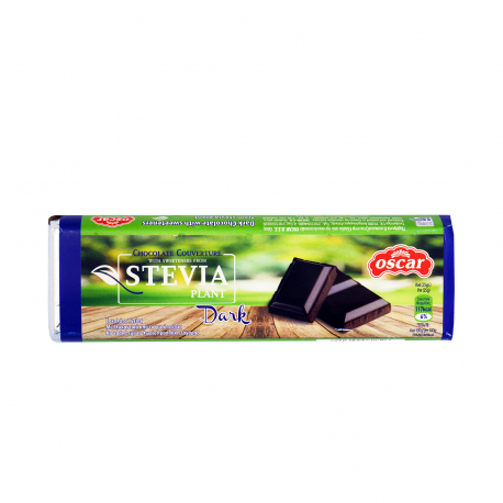 Oscar σοκολάτα κουβερτούρα υγείας stevia dark (125g)