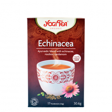 Yogi tea αφέψημα echinacea, rooibos, cardamon - vegan, προϊόντα που μας ξεχωρίζουν (17φακ.)
