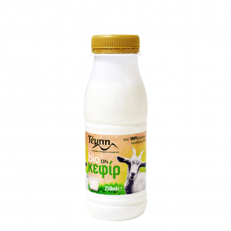 ΤΕΜΠΗ ΚΕΦΙΡ ΚΑΤΣΙΚΙΣΙΟ 1,5% ΛΙΠΑΡΑ - Βιολογικό,Από κατσικίσιο γάλα (250ml)