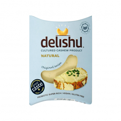 Delishu φυτικό προϊόν από κάσιους, χωρίς σόγια - βιολογικό, χωρίς γλουτένη, χωρίς λακτόζη, vegan (100g)