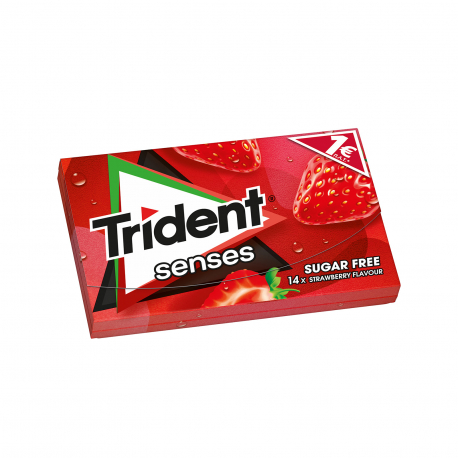 Trident τσίχλες senses φράουλα (27g)