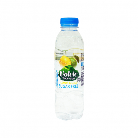 Volvic φυσικό μεταλλικό νερό touch of fruit lemon & lime (500ml)