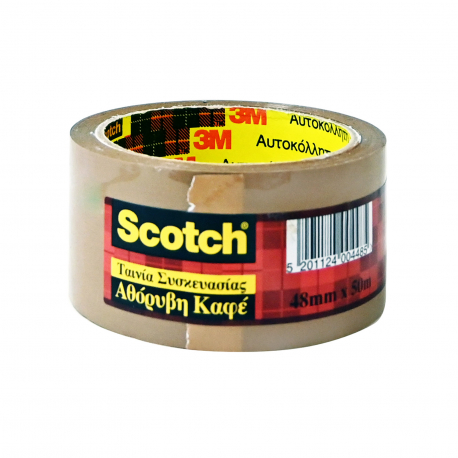 SCOTCH ΤΑΙΝΙΑ ΣΥΣΚΕΥΑΣΙΑΣ ΚΑΦΕ ΑΘΟΡΥΒΗ 48 MM Χ 50 M