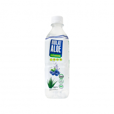 Hola ποτό αλόης με γεύση μύρτιλο - vegetarian, vegan (500ml)