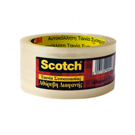 SCOTCH ΤΑΙΝΙΑ ΣΥΣΚΕΥΑΣΙΑΣ ΔΙΑΦΑΝΗΣ, ΑΘΟΡΥΒΗ 48 MM Χ 50 M