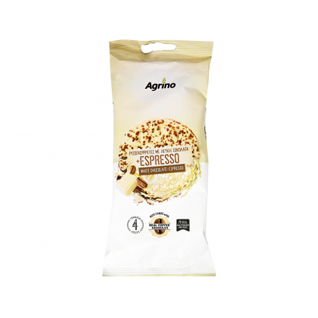 Agrino ρυζογκοφρέτα με λευκή σοκολάτα & espresso - χωρίς γλουτένη (64g)