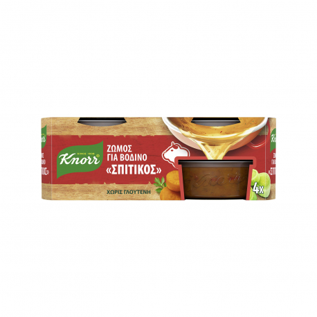 Knorr ζωμός σε ρευστή μορφή σπιτικός βοδινού - χωρίς γλουτένη (4x28g)