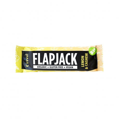 Flapjack μπάρα βρώμης lemon & cashew - βιολογικό, χωρίς γλουτένη, χωρίς λακτόζη, vegan (60g)