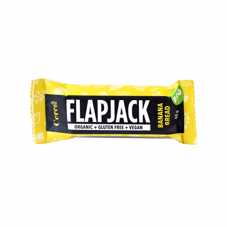 Flapjack μπάρα βρώμης banana bread - βιολογικό, χωρίς γλουτένη, vegan