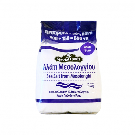 SPECIAL FOODS ΑΛΑΤΙ ΨΙΛΟ 500Γ +30% Δ ΜΕΣΟΛΟΓΓΙΟΥ 