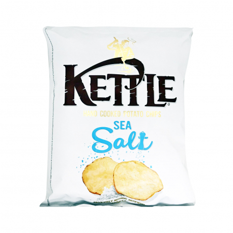 Kettle τσιπς πατατάκια sea salt - χωρίς γλουτένη, vegetarian, vegan (130g)