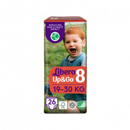 LIBERO ΠΑΝΕΣ ΠΑΙΔΙΚΕΣ UP & GO ΝΟ 8 / 19 - 30 KG (26τεμ)