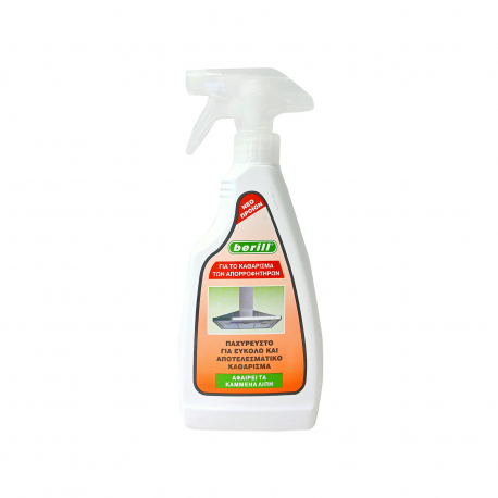 BERILL SPRAY ΚΑΘΑΡΙΣΤΙΚΟ ΑΠΟΡΡΟΦΗΤΗΡΩΝ (500lt)