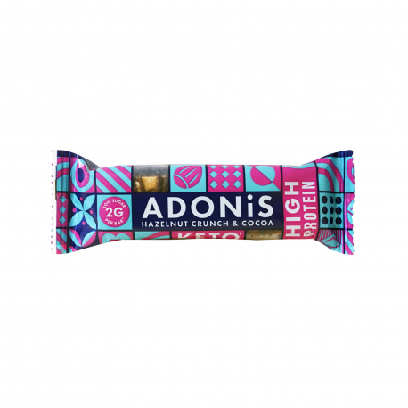 Adonis μπάρα πρωτεΐνης hazelnut crunch & cocoa (45g)