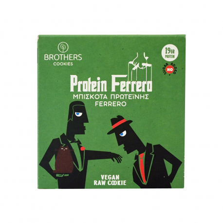 BROTHERS COOKIES ΜΠΙΣΚΟΤΑ ΠΡΩΤΕΪΝΗΣ PROTEIN FERRERO - Χωρίς γλουτένη,Vegan (70g)