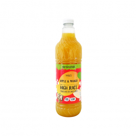 M&S food χυμός συμπυκνωμένος high jiuce apple & mango (1lt)