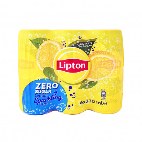 LIPTON ΕΤΟΙΜΟ ΑΦΕΨΗΜΑ ΜΑΥΡΟΥ ΤΣΑΓΙΟΥ ΑΝΘΡΑΚΟΥΧΟ ICE TEA - ZERO SUGAR LEMON (6x330ml)