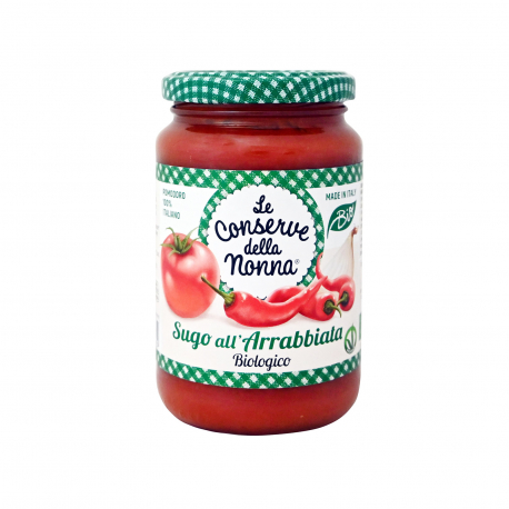 LE CONSERVE DELLA NONA ΣΑΛΤΣΑ ΤΟΜΑΤΑΣ ARRABBIATA ΜΕ ΓΛΥΚΕΣ & ΤΣΙΛΙ ΠΙΠΕΡΙΕΣ - Βιολογικό,Χωρίς γλουτένη (350g)