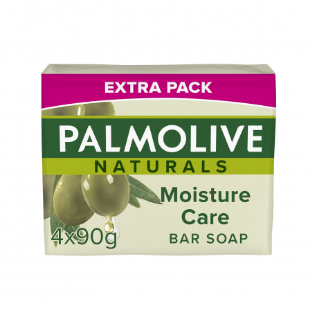 Palmolive σαπούνι πράσινο naturals olive & milk (4x90g) (3+1)